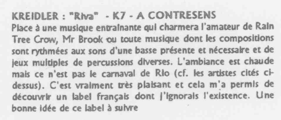 Kreidler review in magazine omega