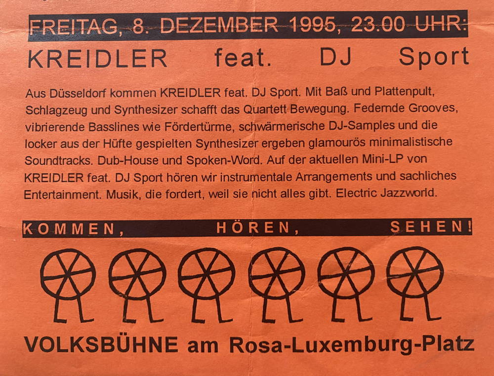 kr announcement, Roter Salon Berlin